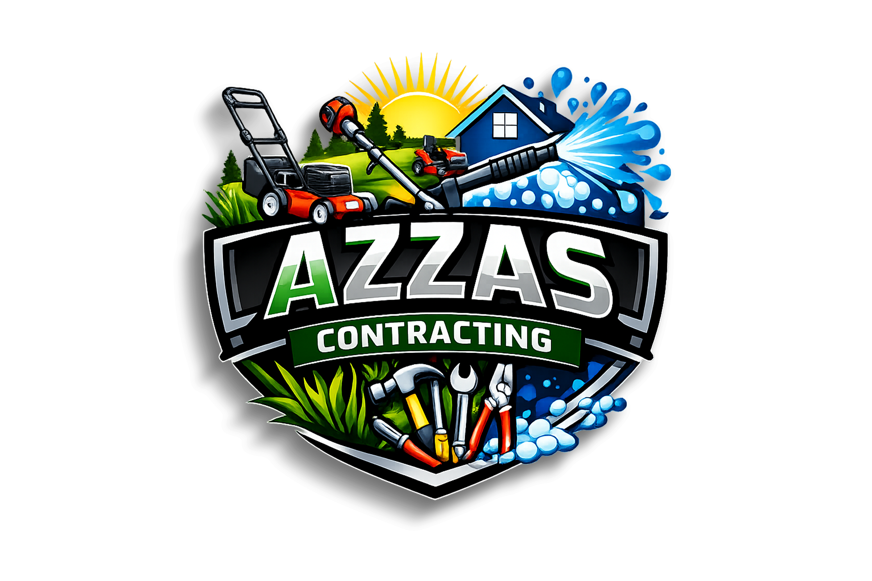 Azza's Contracting Logo